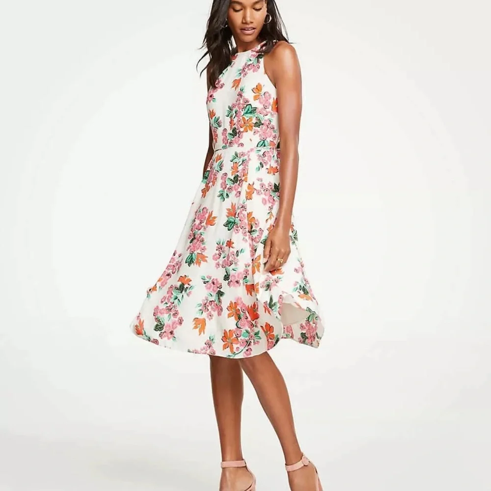 Ann Taylor Floral Sleeveless Dress - Picture 1 of 11